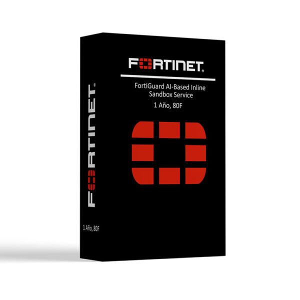 Fortinet FortiGuard AI-based Inline Sandbox Service, 1 Año, para FortiGate 80F