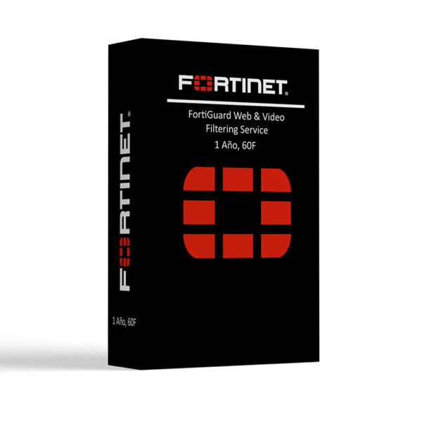 Fortinet FortiGuard Web & Video Filtering Service, 1 Año, para FortiGate 60F