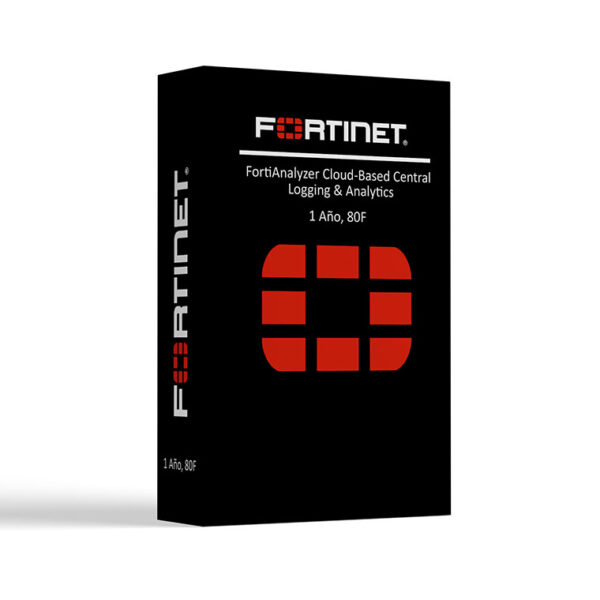 Fortinet FortiAnalyzer Cloud-Based Central Logging & Analytics, 1 Año, para FortiGate 80F