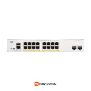 Switch Cisco Catalyst 1300 C1300-16P-2G 16 Puertos PoE+ 120W 2 SFP