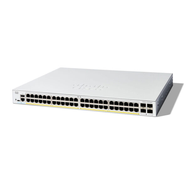 Switch Cisco Gigabit Ethernet Catalyst 1200, 48 Puertos + 4 Puertos SFP, 104 Gbit/s - Administrable