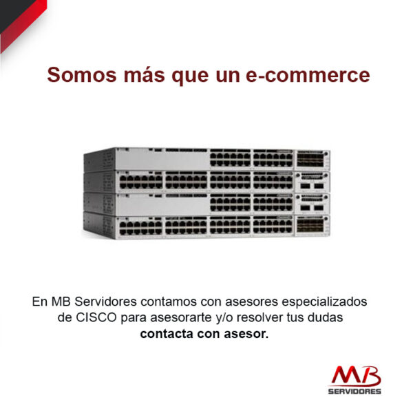 Switch Cisco Gigabit Ethernet Catalyst C9300-48P-E Network Essentials, 48 Puertos PoE+ 10/100/1000, 256Gbit/s, 32.000 Entradas - Administrable