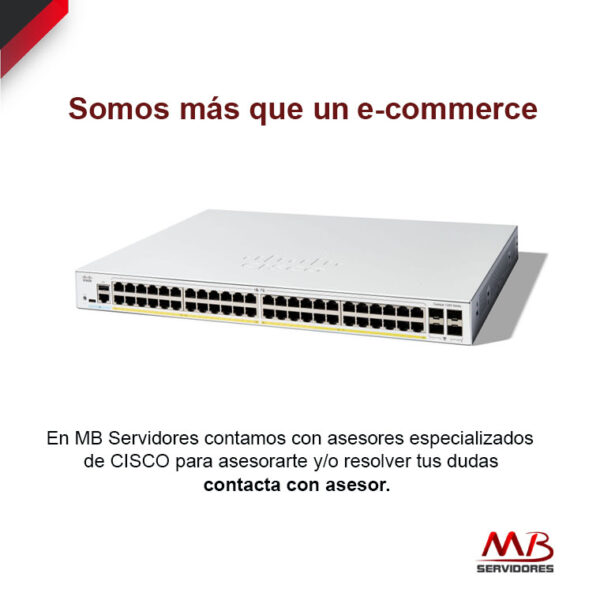 Switch Cisco Gigabit Ethernet Catalyst 1200, 28 Puertos PoE+ 10/100/1000Mbps + 4 Puertos SFP, 195W, 56 Gbit/s, 8000 Entradas - Administrable