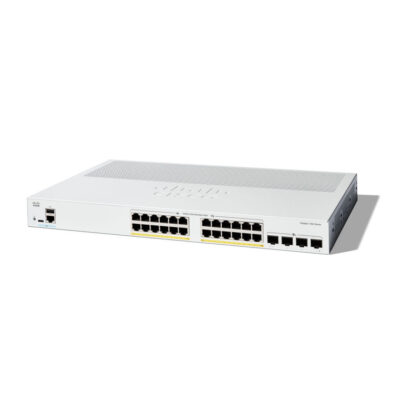 Switch Cisco Gigabit Ethernet Catalyst 1200, 24 Puertos PoE+ 10/100/1000Mbps + 4 Puertos SFP+, 195W, 128 Gbit/s, 8000 Entradas – Administrable