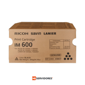 Tóner Ricoh IM 600 Negro 25000 Páginas 418477 Original